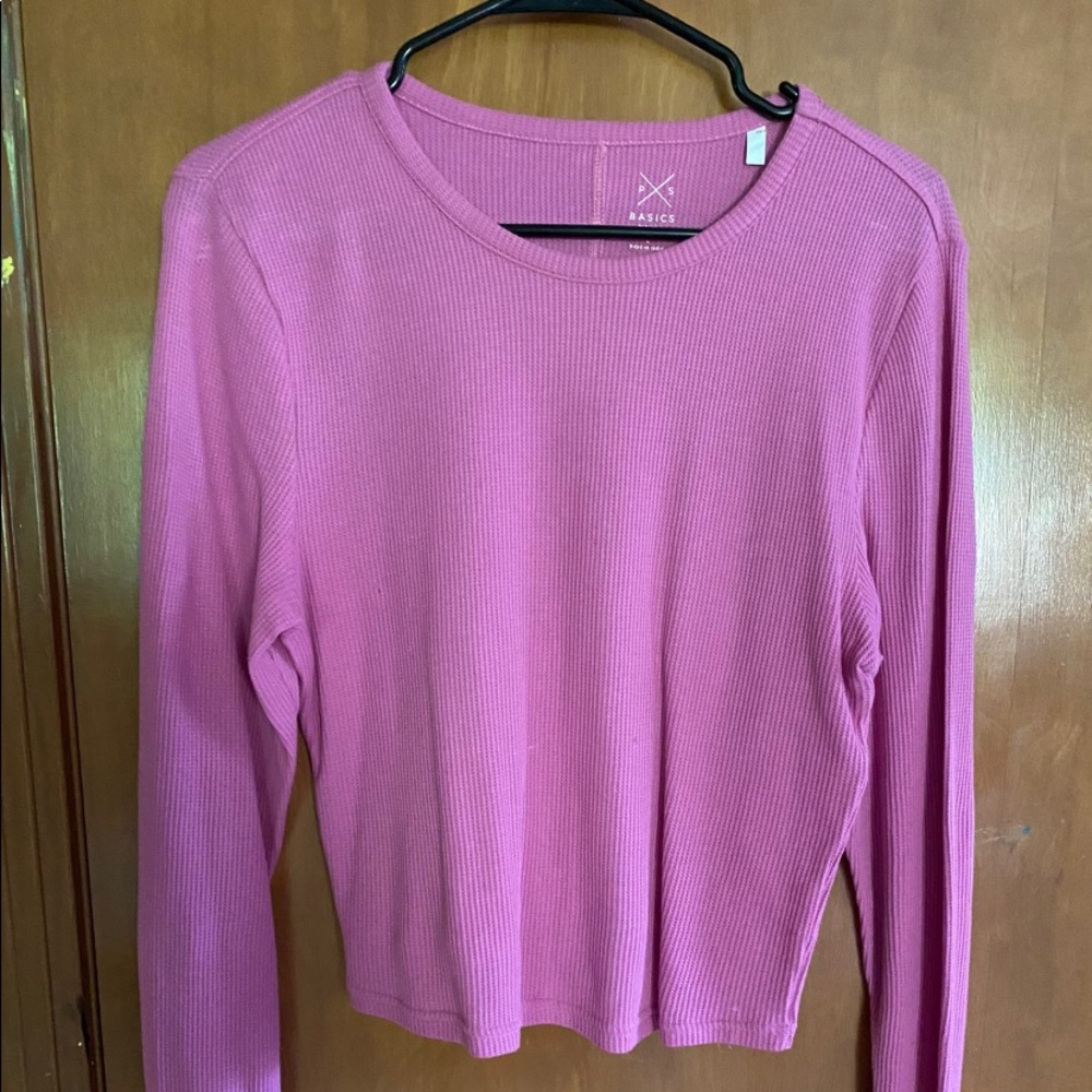 Long sleeve pink shirt